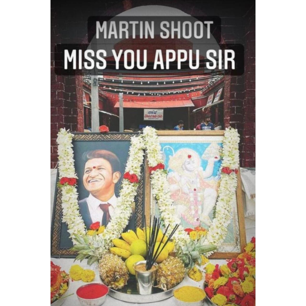 ‘ಮಾರ್ಟಿನ್’ ಶೂಟ್ನಲ್ಲಿ ‘ಅಪ್ಪು’ಗೆ ನಮನ..