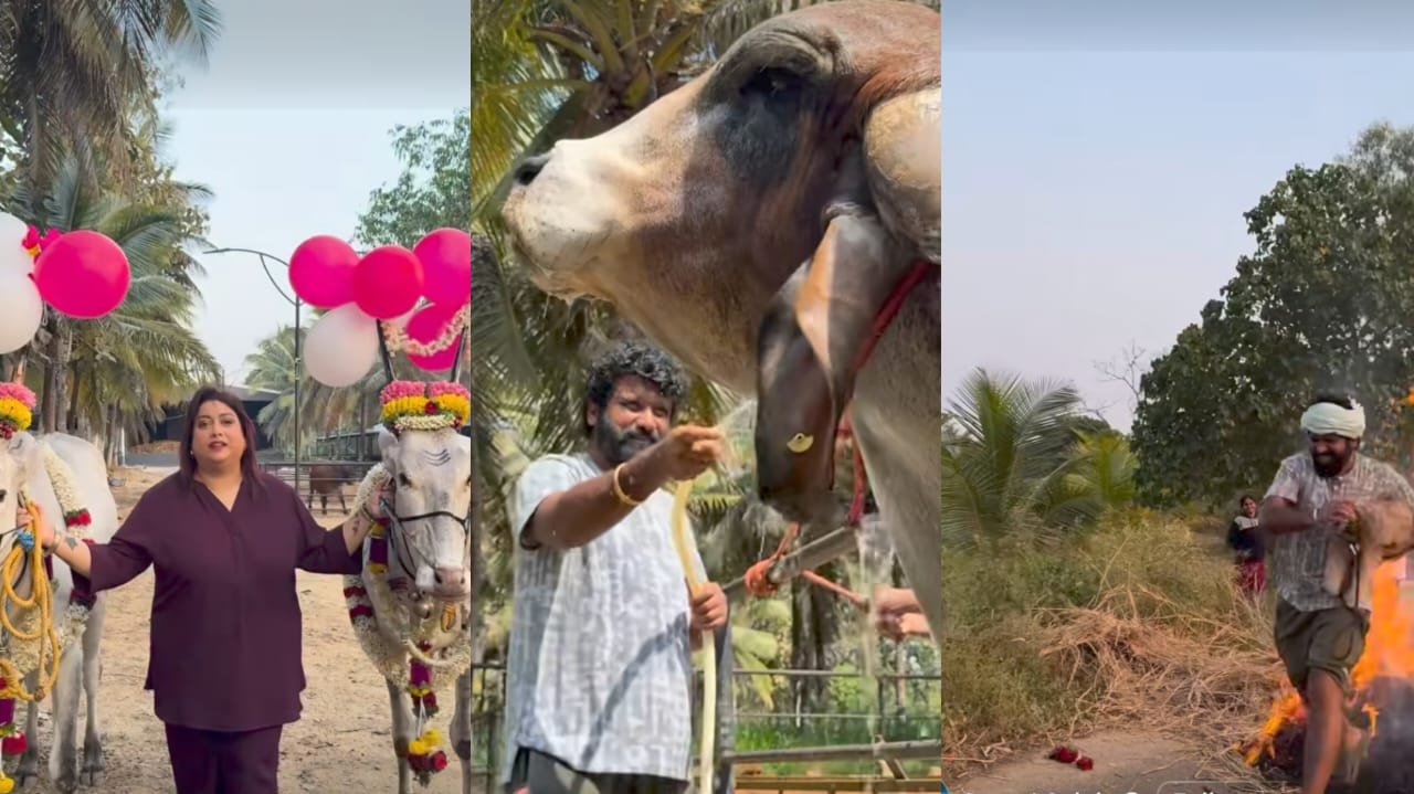 ಕಿಚ್ಚು ಹಾಯಿಸಿ ಸಂಭ್ರಮಿಸಿದ ಡೈರೆಕ್ಟರ್  ಪ್ರೇಮ್ ಹಾಗೂ ರಕ್ಷಿತಾ